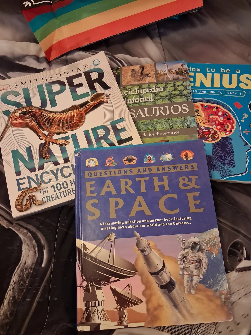 Earth & Space Questions and Answers Book - Blue